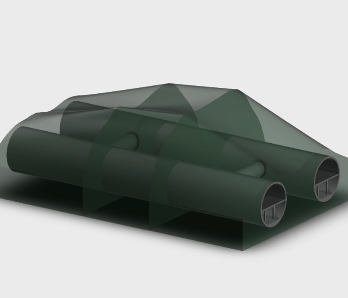 2-way tunnel with topography in revit