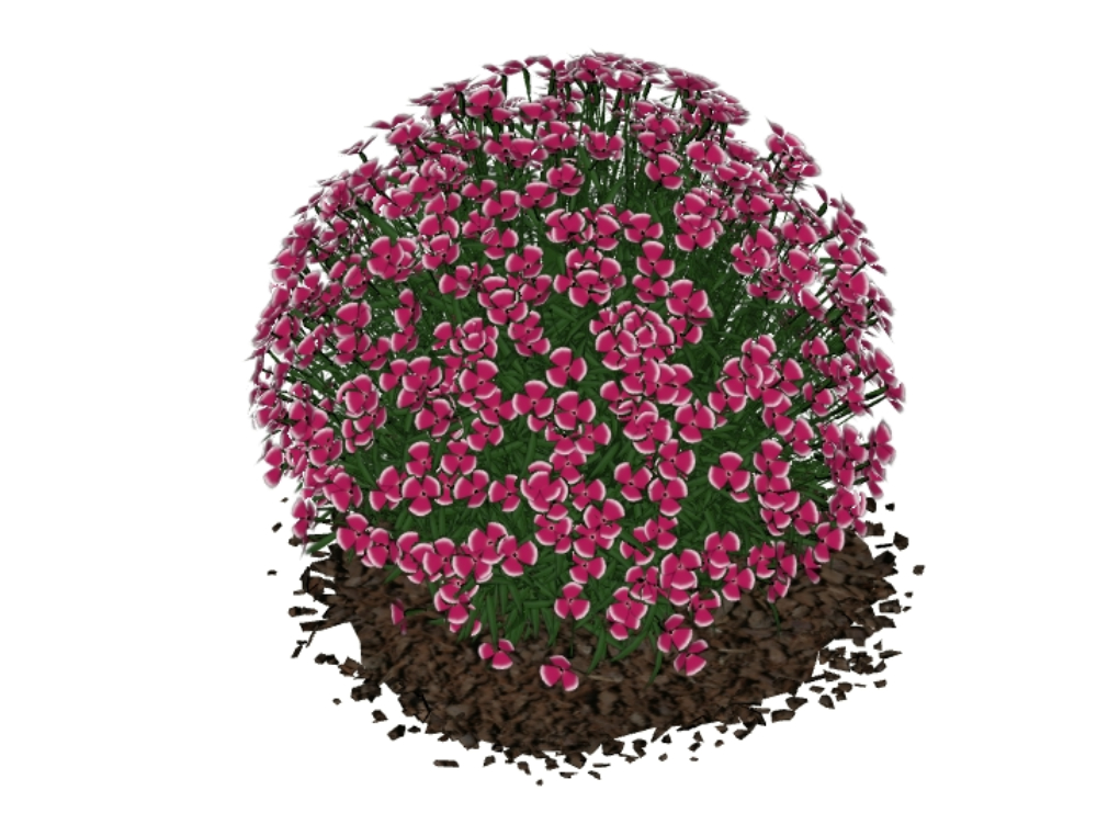 Plants for high definition 3d gardens