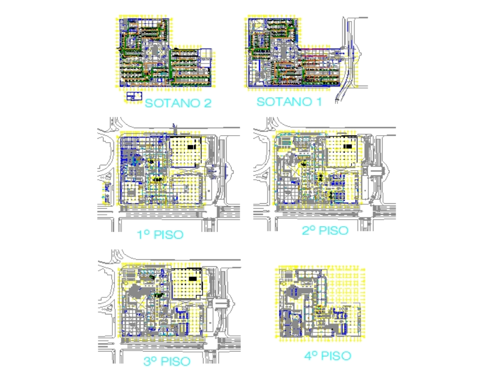 Air conditioning plan - 5 levels