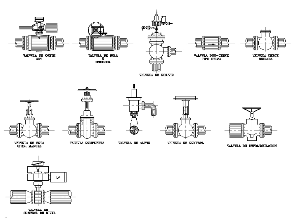 Plans and details of pvc valves 12
