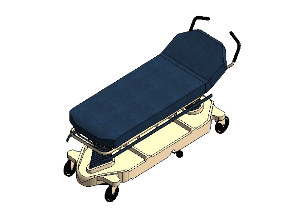 Stretcher for hospitals or medical points