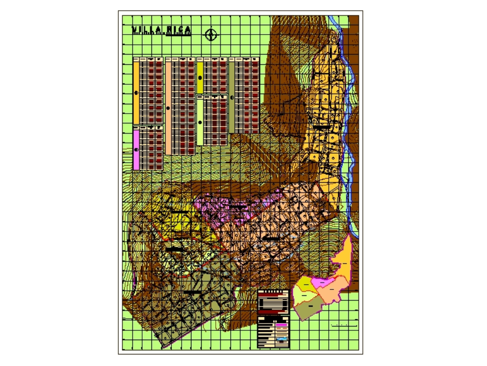 Plano urbano de Villa Rica