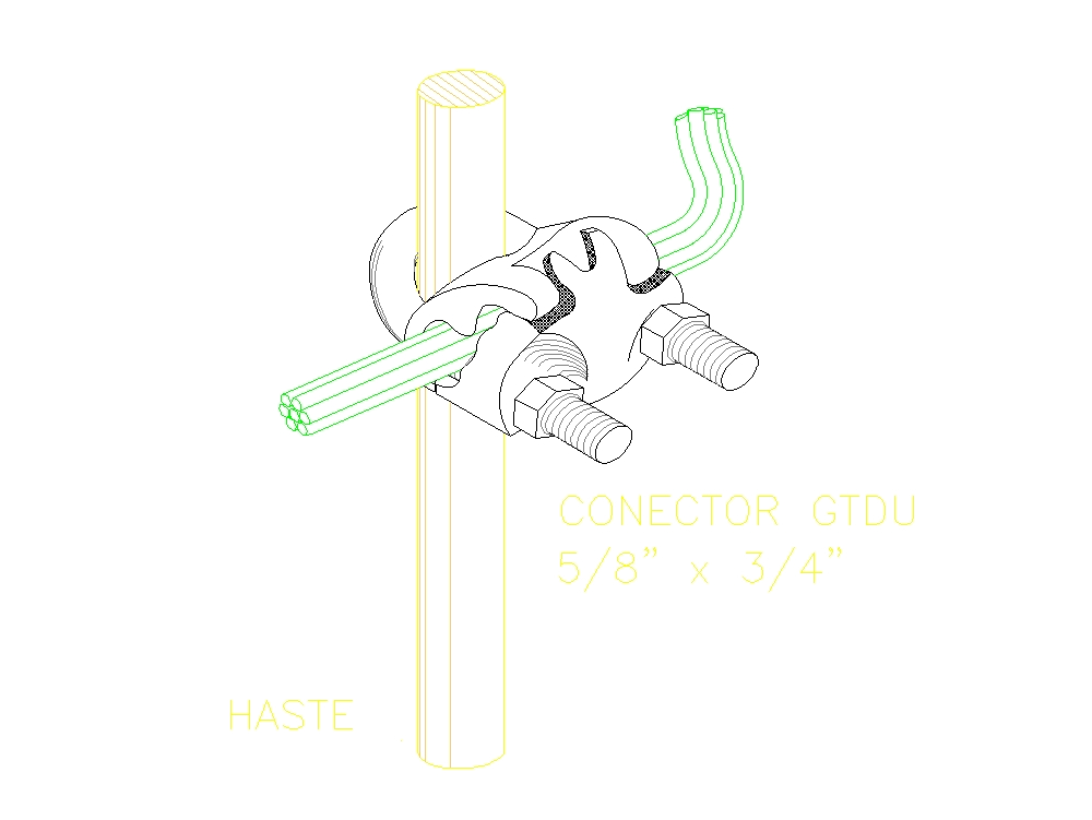 Conector gtdu para aterramiento
