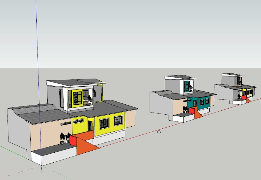 Modificação de um terraço com varanda 3D