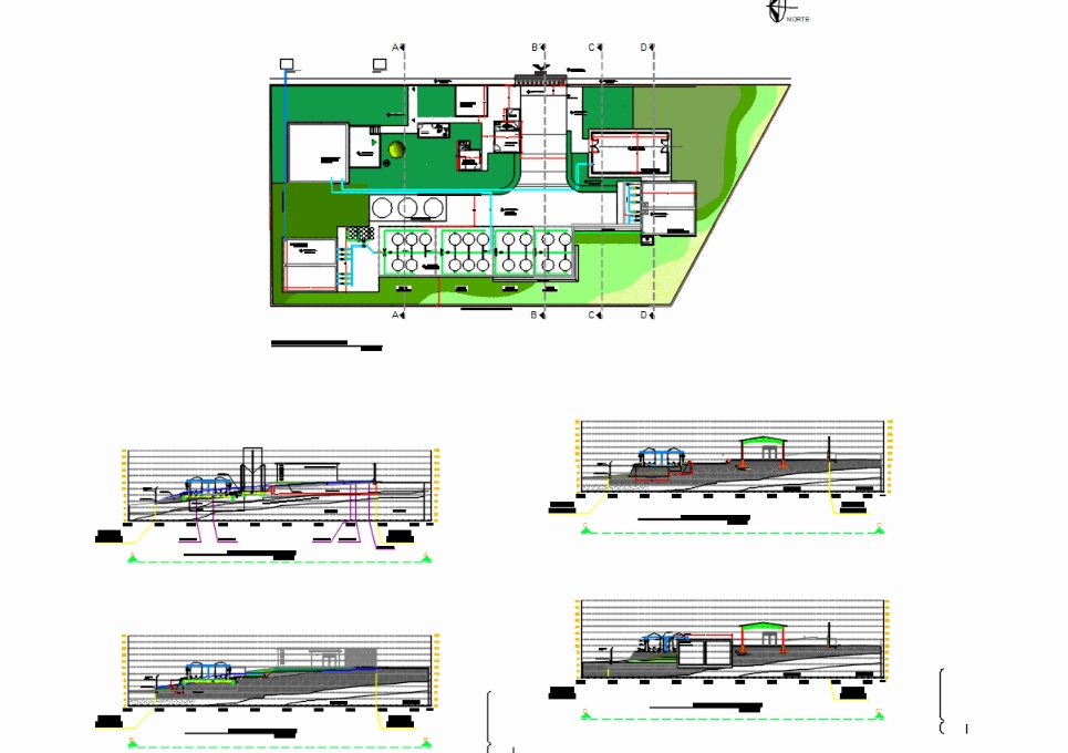 Projet d'architecture pour une station d'épuration