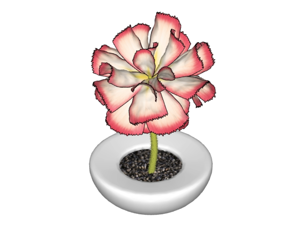 Flores 3d de alta definición con textura ( MB) | Bibliocad