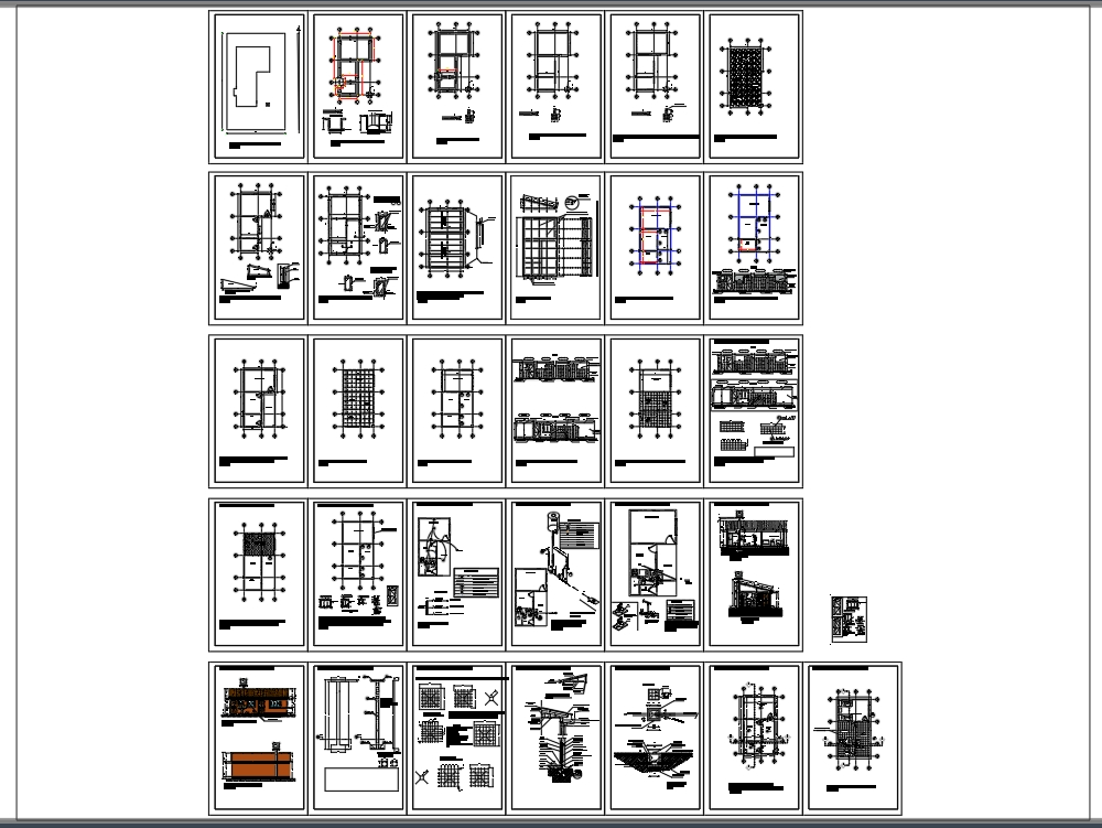 Logement Social Dans Autocad Téléchargement Cad 187 Mb Bibliocad 5493