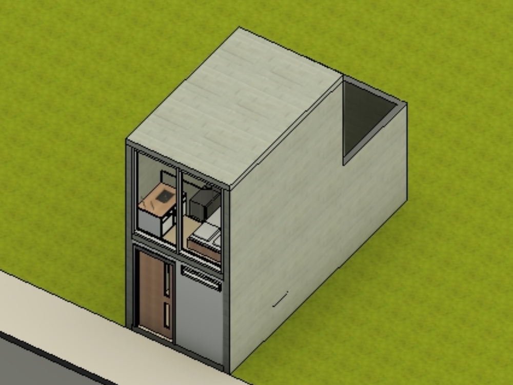 Casa pequeña minimalista 