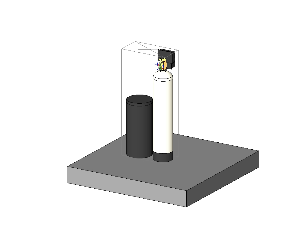 Suavizador de agua simplex de demanda de medidor para la reducción de la dureza - pws20