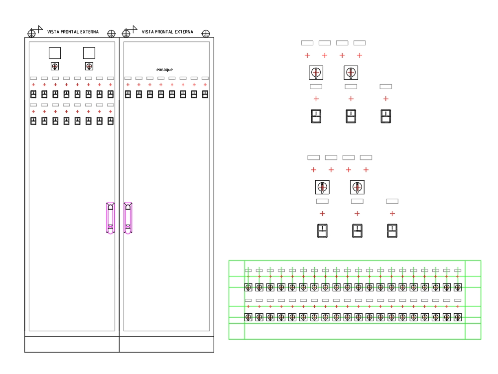 General low voltage distribution board (123.9 KB) | Bibliocad