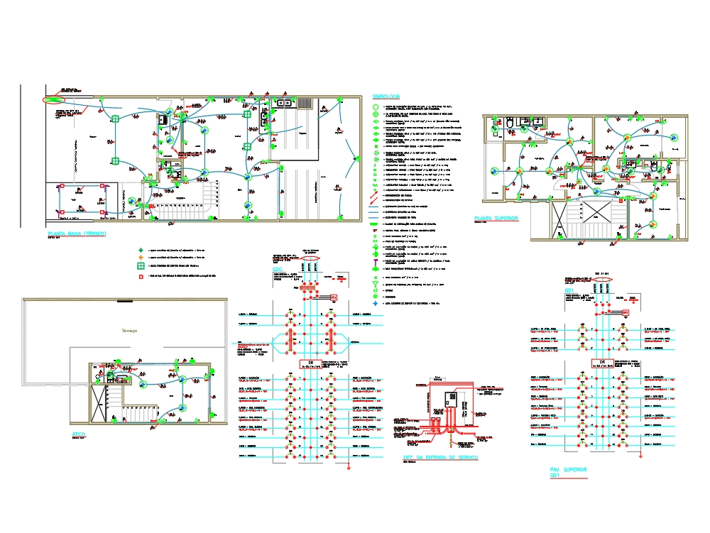 Electrical plan of residence