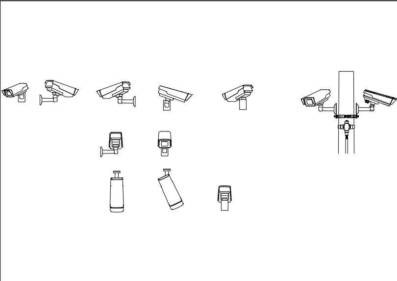 IP-Kamera für CCTV verschiedene Außenansichten