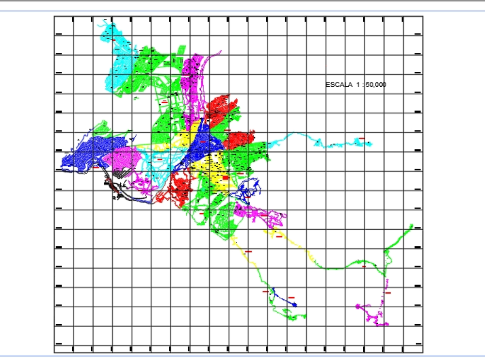 Cadastral map of arequipa peru