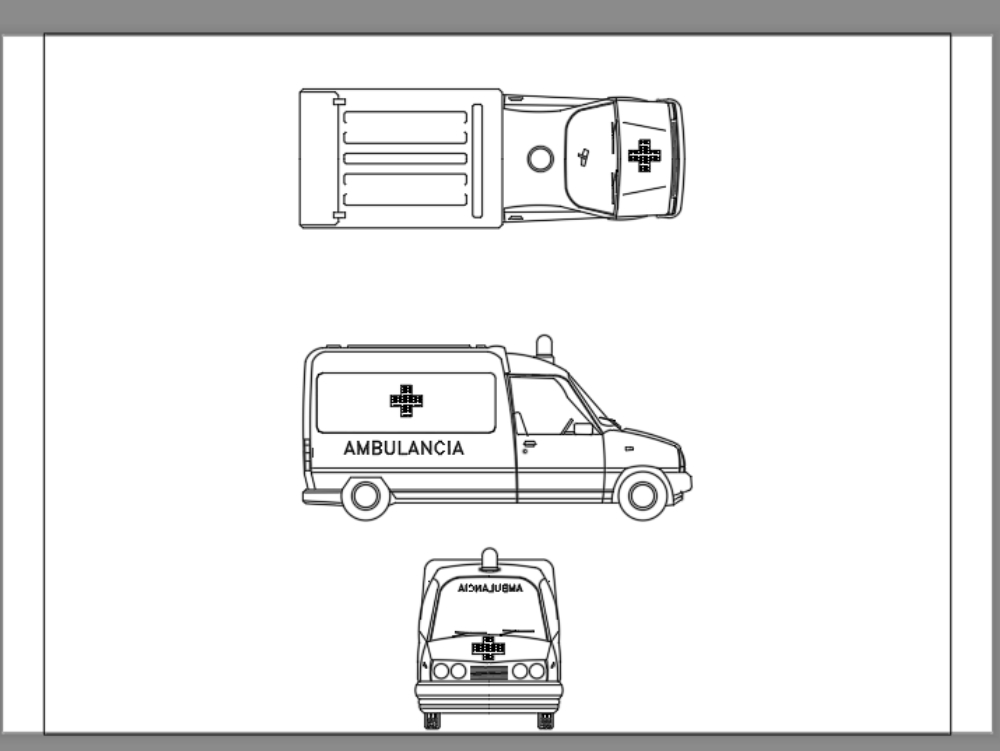 Krankenwagen des Roten Kreuzes