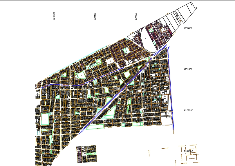 Urban sector - Chiclayo with coordinates.