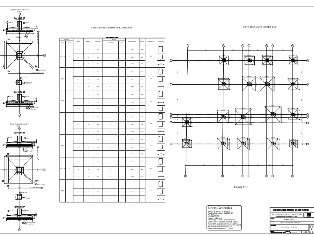 Plan of insulated footings for foundations i