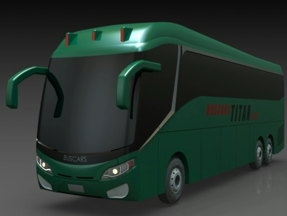 Bus designed in solidworks 2017