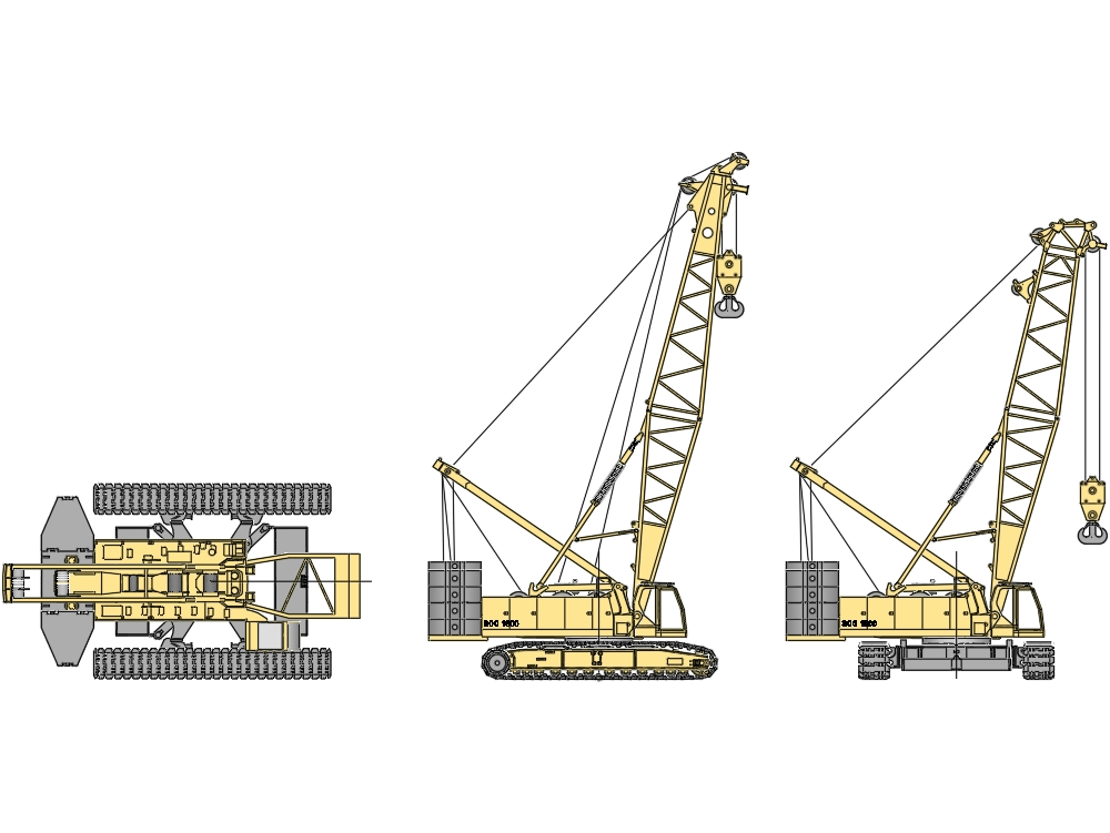 Hydraulic crane machinery design