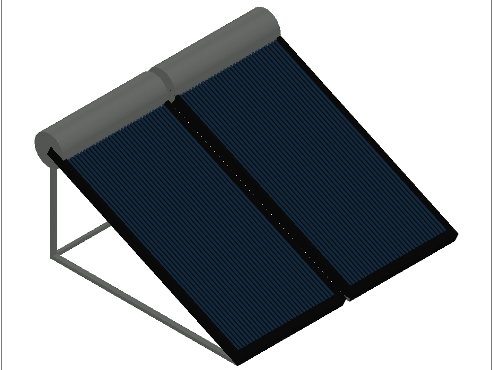 Calentador solar 3D