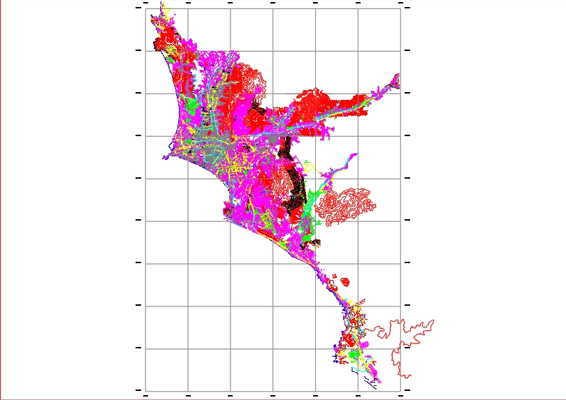Mapa metropolitano da cidade de Lima