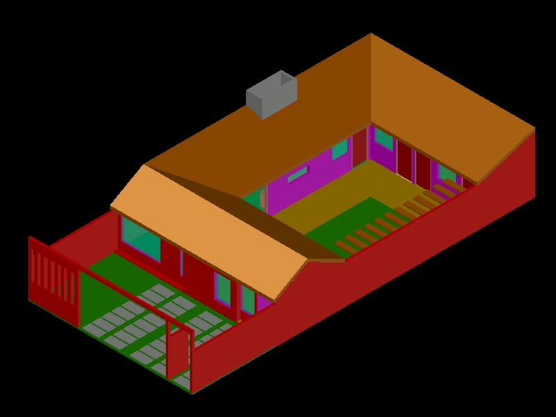 Casa de campo en 3D