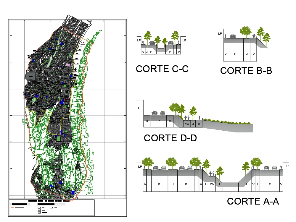 Proposals for roads in the city of Cayma