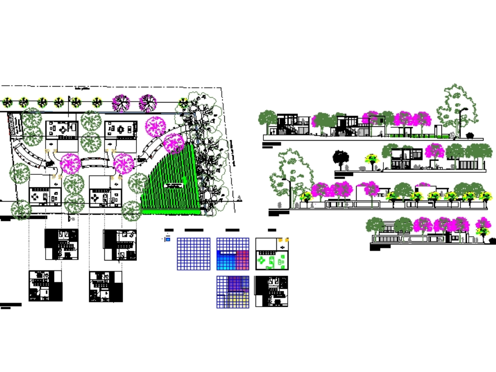 Collective housing with community garden