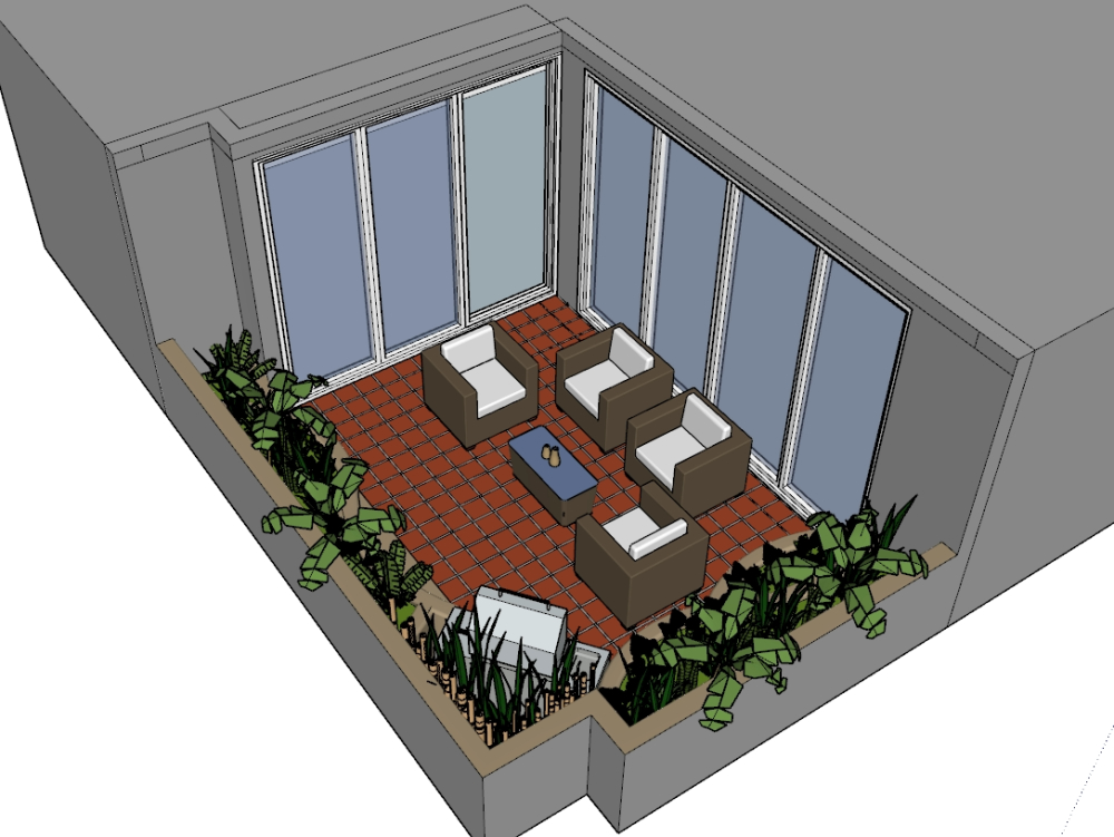 Terrasse für Einfamilienhaus