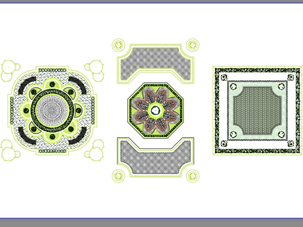Flooring pattern regular geometric