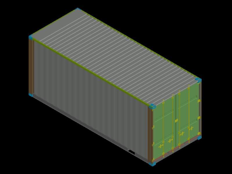 Shipping container 8'x 20'x9'6