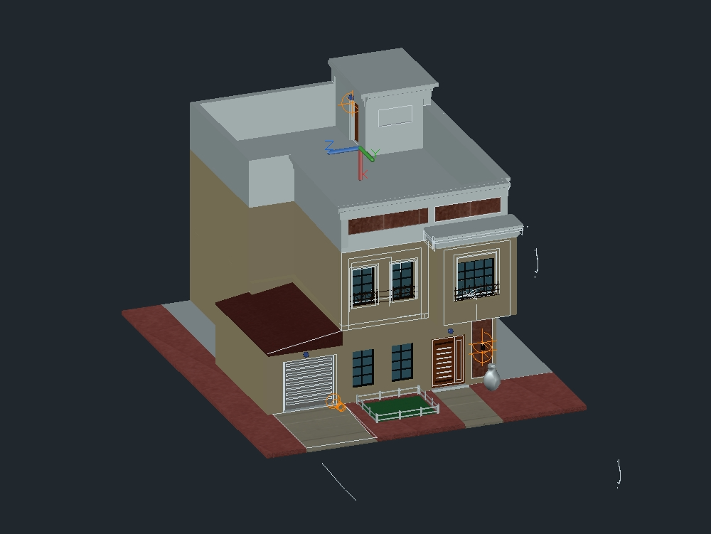 Mehrfamilienhaus 3D-Modellierung