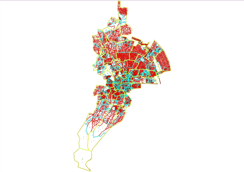Layout urbano do município de Toluca