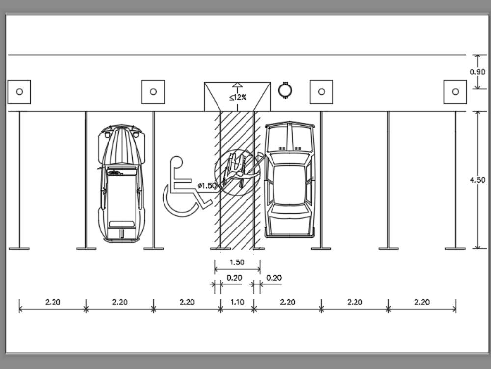 Behindertenparkplatz