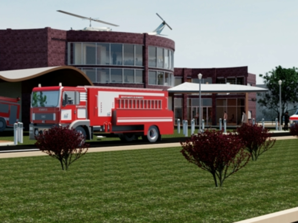Fire station - rendered photos