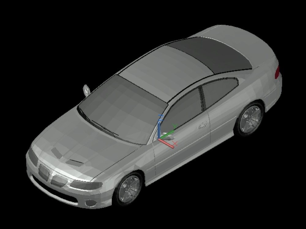 Detaillierte Automodellierung autocad 3d