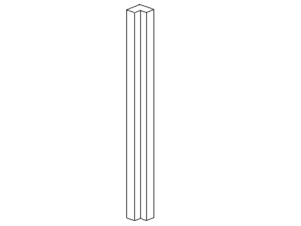 Column type l - structural revit family