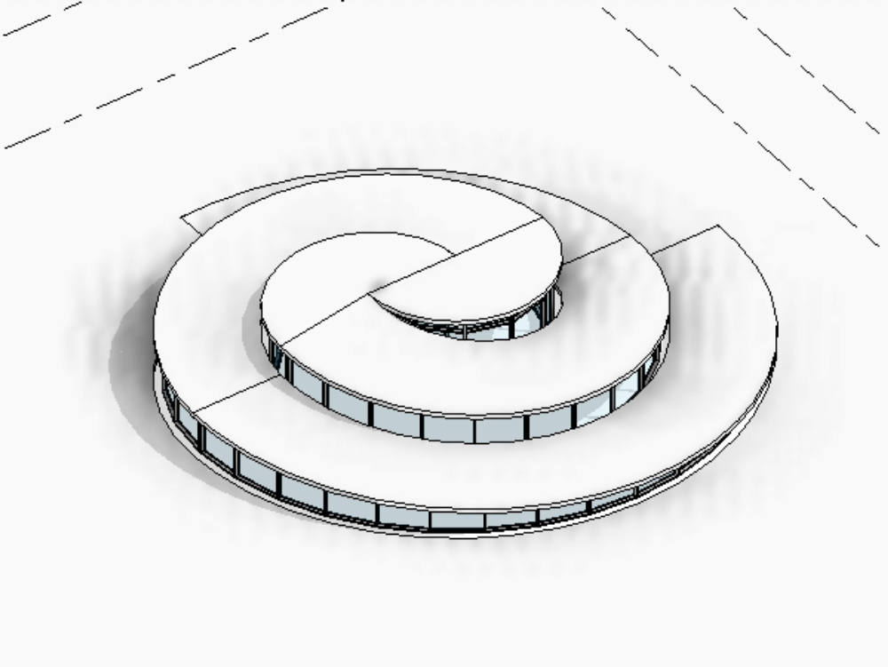 Edificio espiral de big architects - revit 2020