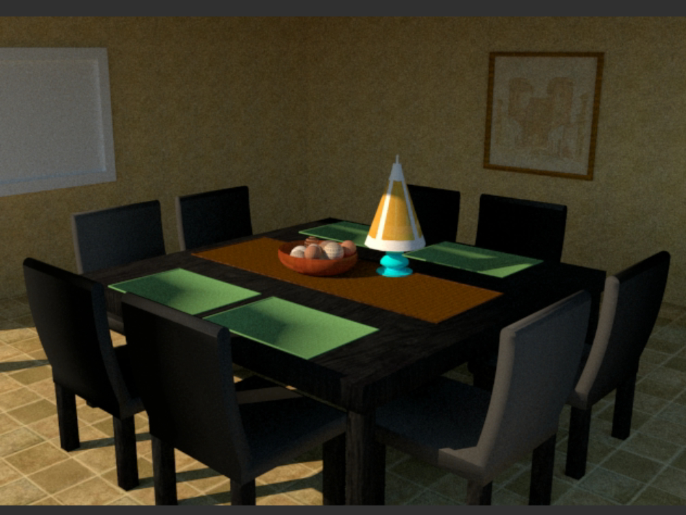 Dining rooms to place in your 3d model