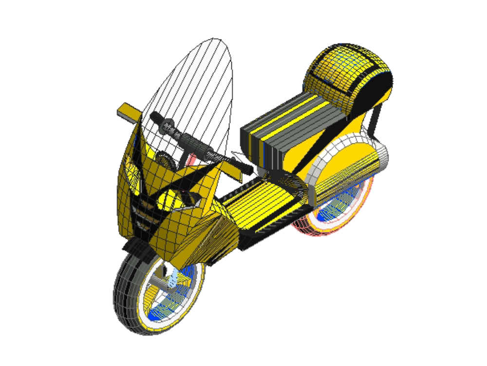 3D Revit Motorrad