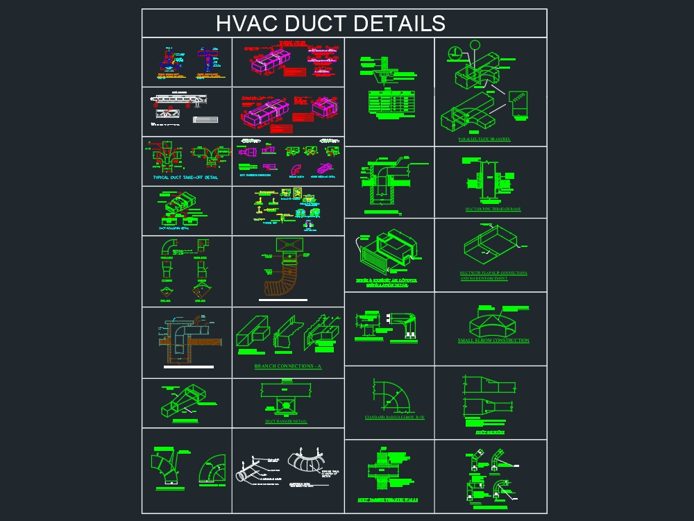 Hvac details of duct junctions