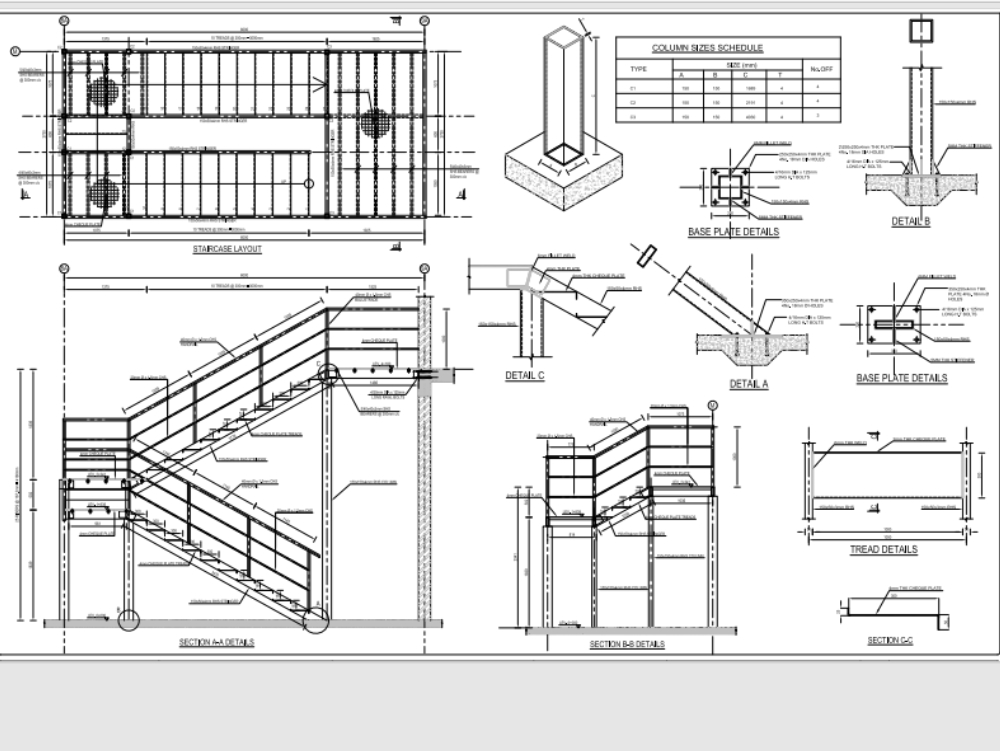 Steel Stairs Construction Details Infoupdate