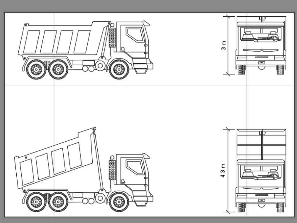 Camión volquete f12 para transporte de carga