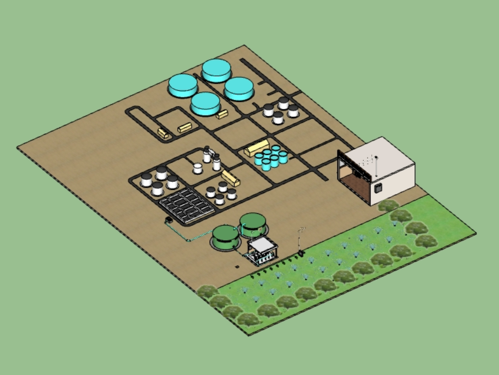 Bewässerungsanlagen und Pumpstation