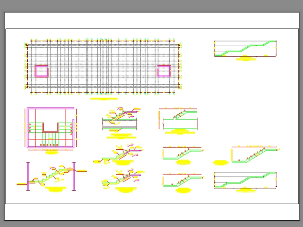 Ladder planimetry in height series