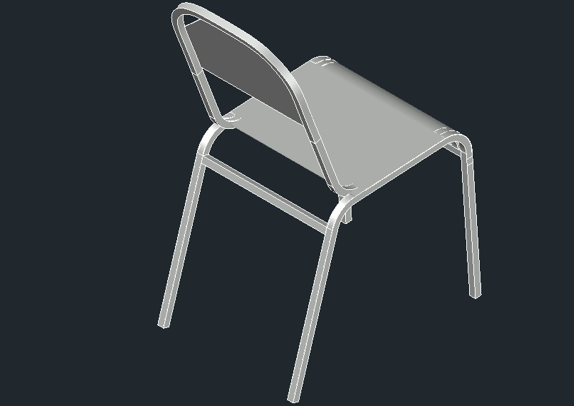 3d school chair