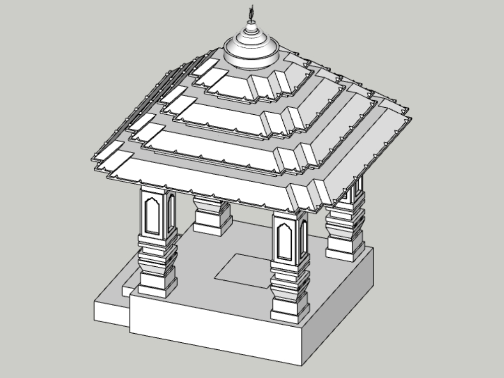 Indische Tempel-Tempel-Architektur