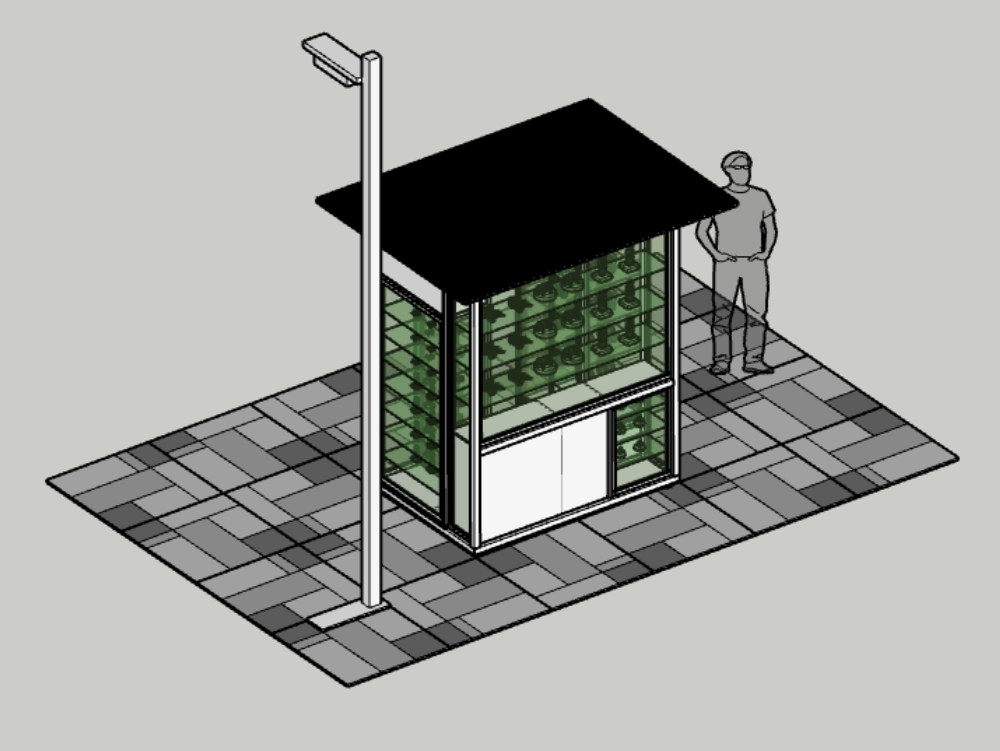 Urban project - dynamic kiosk