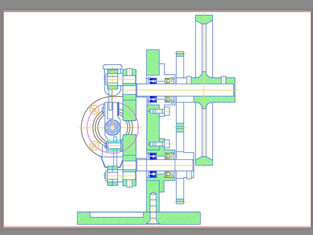 engineering drawing mechanical part