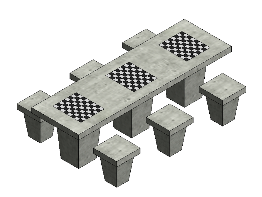 Tabuleiro de xadrez em AutoCAD, Baixar CAD Grátis (382.47 KB)