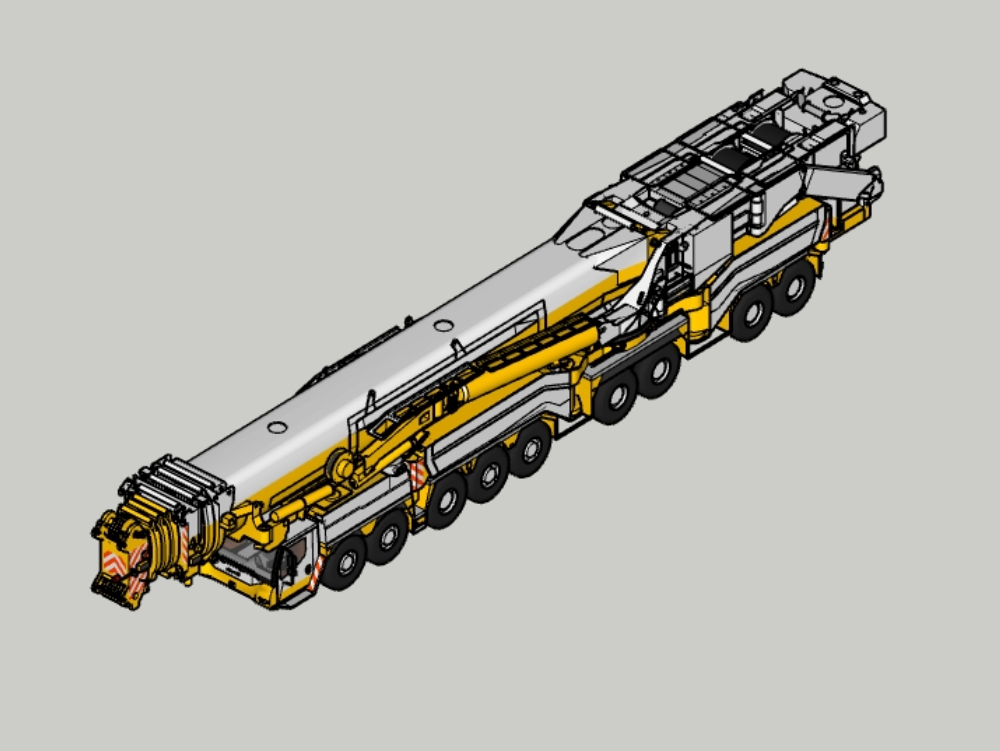 Romanco multi crane truck sketch up
